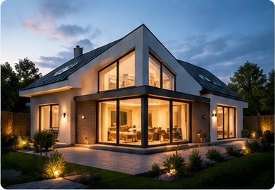 Modern illuminated home